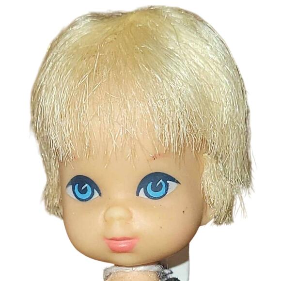 3.5" 1965 Mattel Little Kiddle Doll W/ Patriotic Dress Made in Japan - Picture 5 of 10